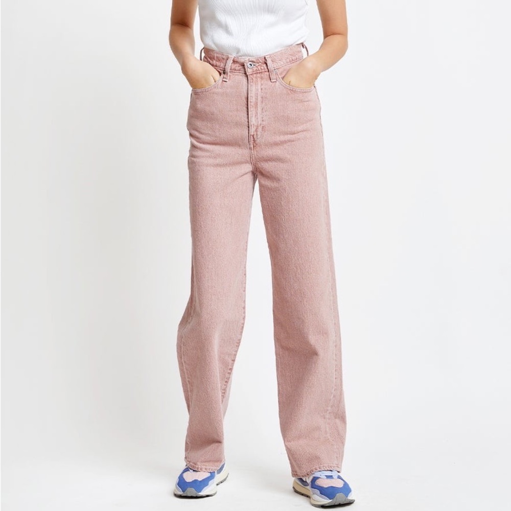 New Levi’s Made and Crafted High Loose Women's Jeans pink sand - Picture 2 of 11